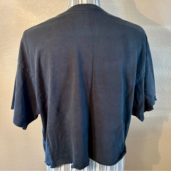 Pink Floyd Tee XL Retro Wash Scissor Hem Black Dark Side of the Moon Album - Picture 8 of 12